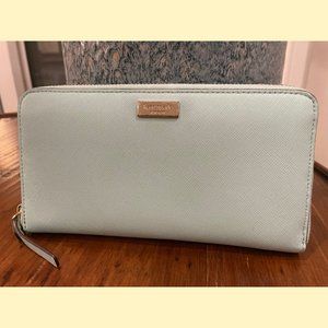 Kate Spade Wallet - Light Blue Zip-Around